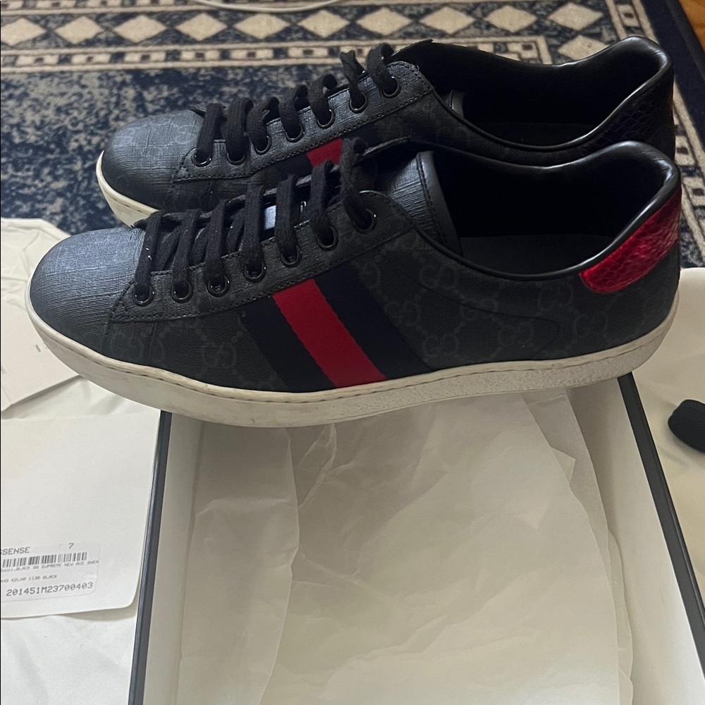 Supreme Black and White Sneakers